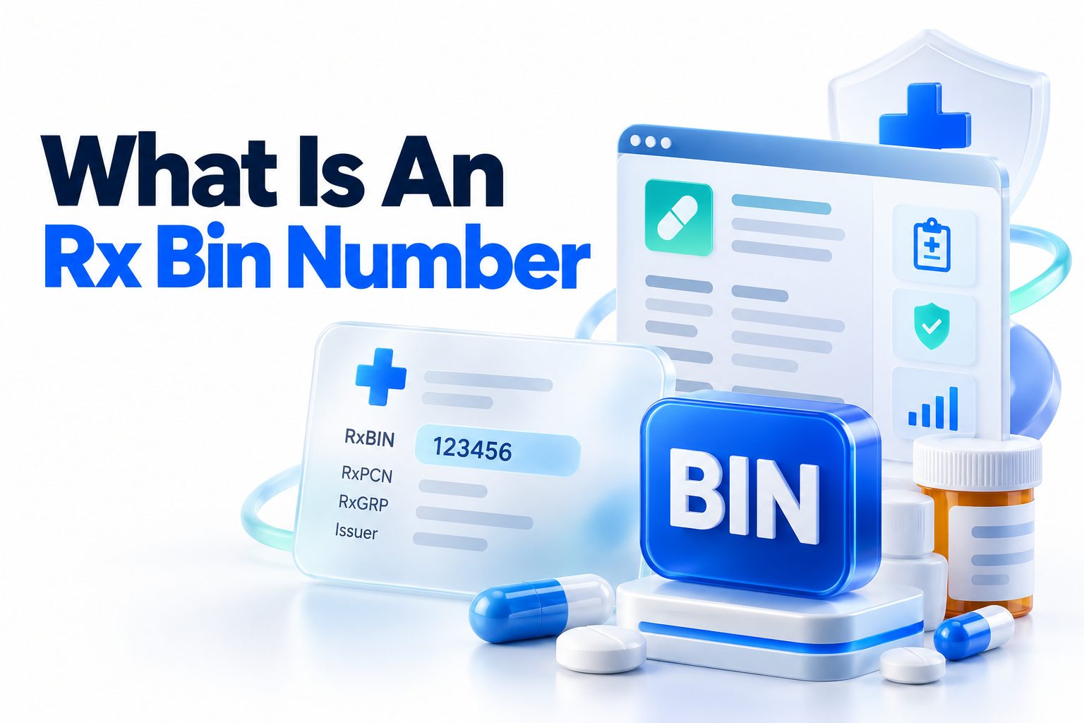 Prescription card showing an Rx BIN number